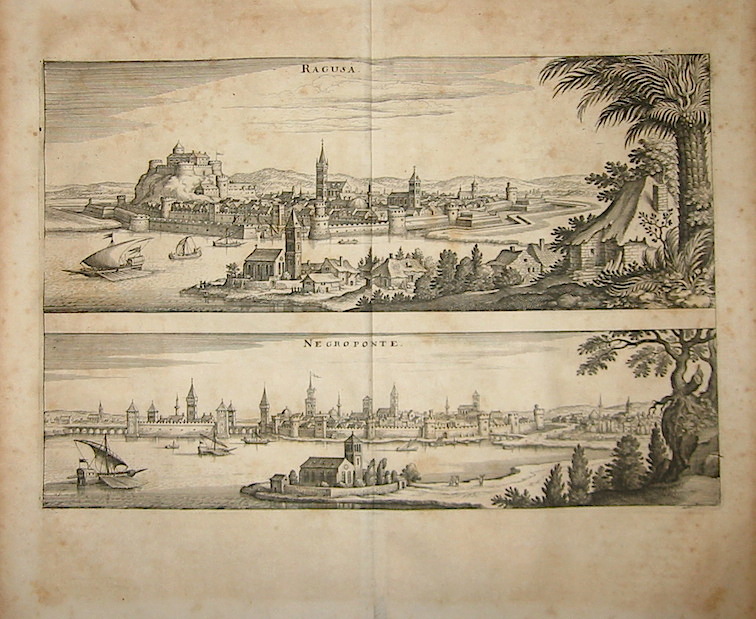 Merian Matthà¤us (1593-1650) Ragusa - Negroponte 1649 Francoforte 